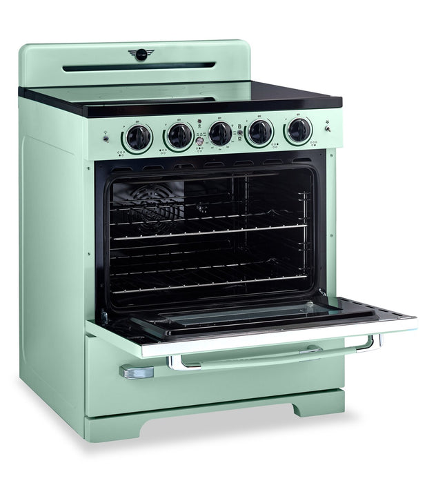 Classic Retro by Unique 30\" 3.9 Cu. Ft. Induction Range - Summer Mint Green - UNQ-30CR IC LG