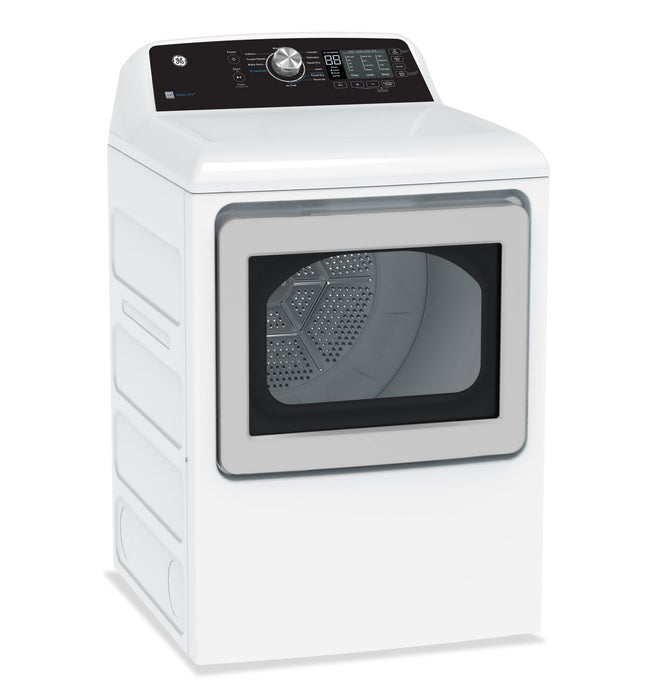 GE 5.3 Cu. Ft. Top Load Washer and 7.4 Cu. Ft. Gas Dryer - White