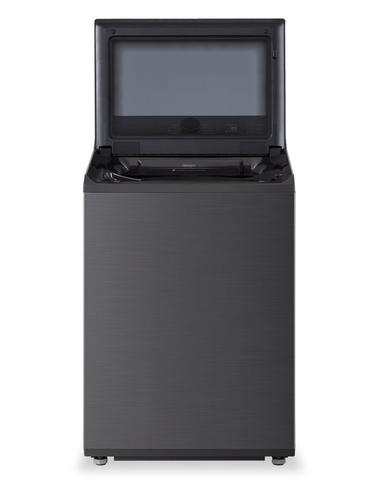 LG 5.8 Cu. Ft. Smart Top-Load Washer with EasyUnload™ and AI Sensing - Platinum Black - WT8200CL