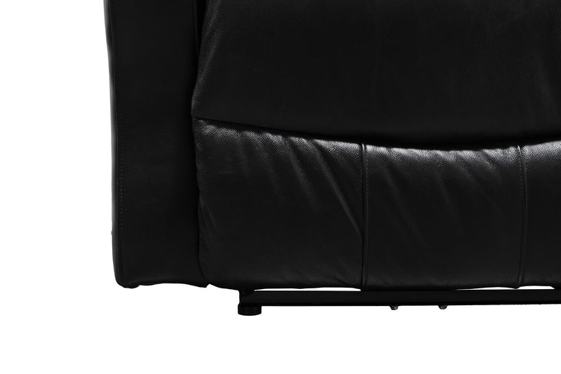 Ellis 32\" Faux Leather Glider Power Reclining Chair – Black