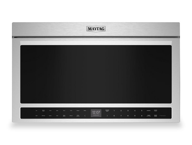Maytag 1.1 Cu. Ft. Flush Mount Over-the-Range Microwave-Toaster Oven - Stainless Steel - YMMMF8030PZ