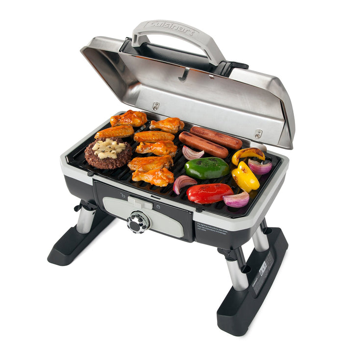 Cuisinart Petite Gourmet Portable Tabletop Gas Grill - Silver - CGG-180TS-C