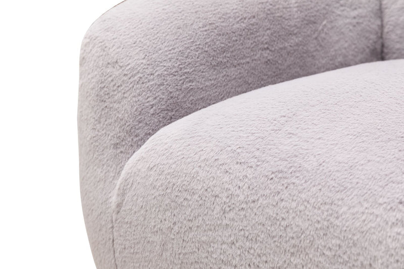 Hugz 45\" Fabric Accent Chair - Grey