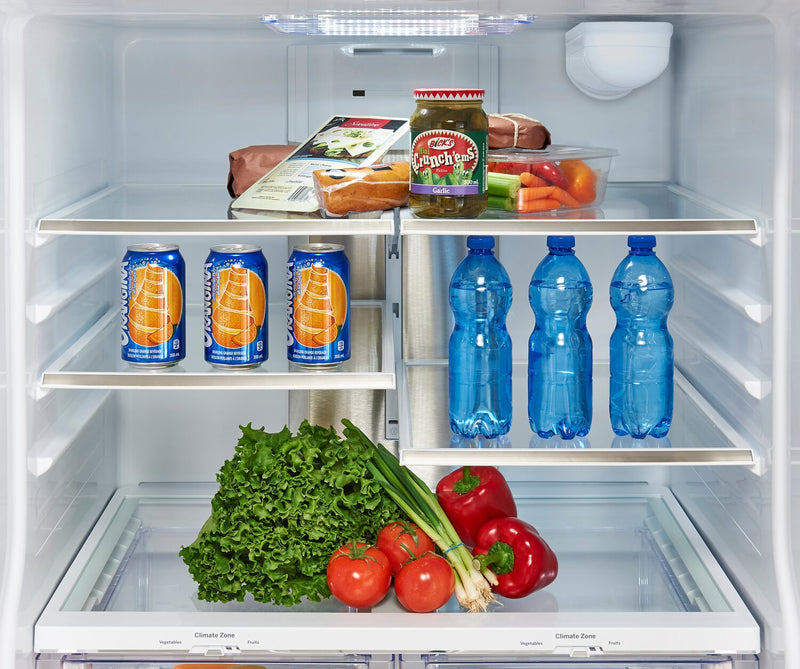 GE Profile 33\" 24.8 Cu. Ft. French-Door Refrigerator - Fingerprint Resistant Stainless Steel - PFE24HYRCFS