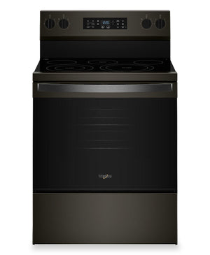 Whirlpool 5.3 Cu. Ft. Electric Range with Air Cooking – Black on Stainless - YWFES5730SV