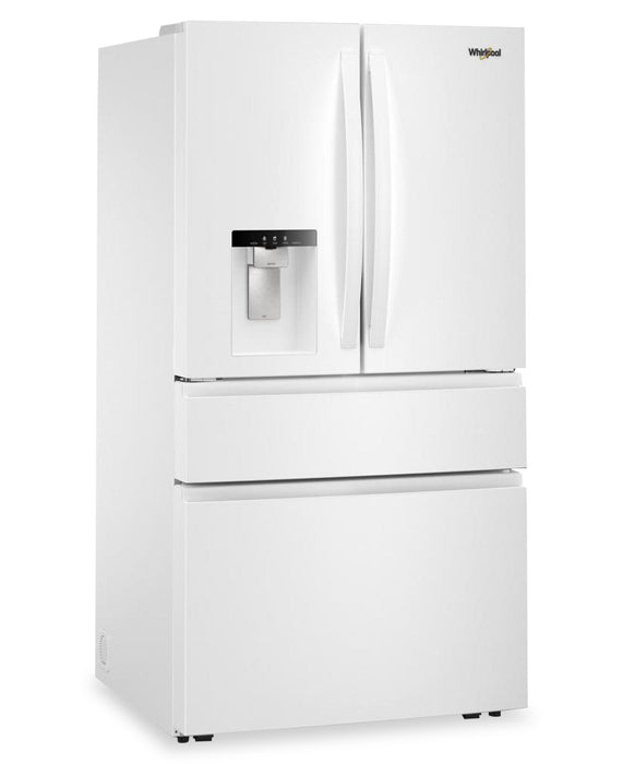 Whirlpool 36\" 29 Cu. Ft. French Door Refrigerator – White - WRMF3636SW