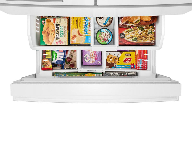 Whirlpool 36” 29 Cu. Ft. French Door Refrigerator - White - WRMF3536SW
