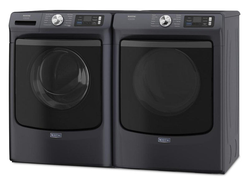 Maytag 5.8 Cu. Ft. Pet Pro Smart Front-Load Washer and 7.4 Cu. Ft. Electric Dryer - Midnight Steel