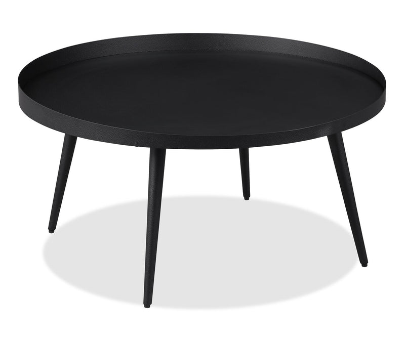 Vaughn 29\" Modern Coffee Table – Black 