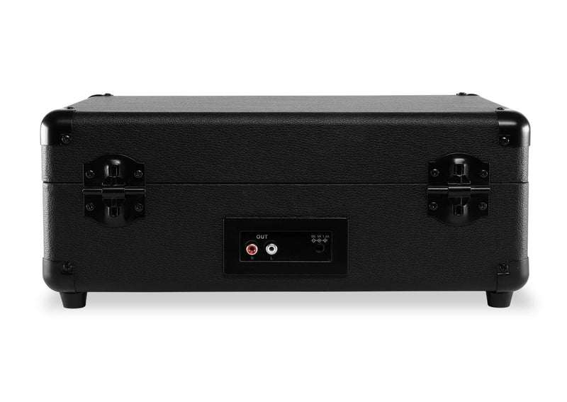 Victrola Journey Glow Illuminated Briefcase Record Player – Black (VSC-700SB-BLK)