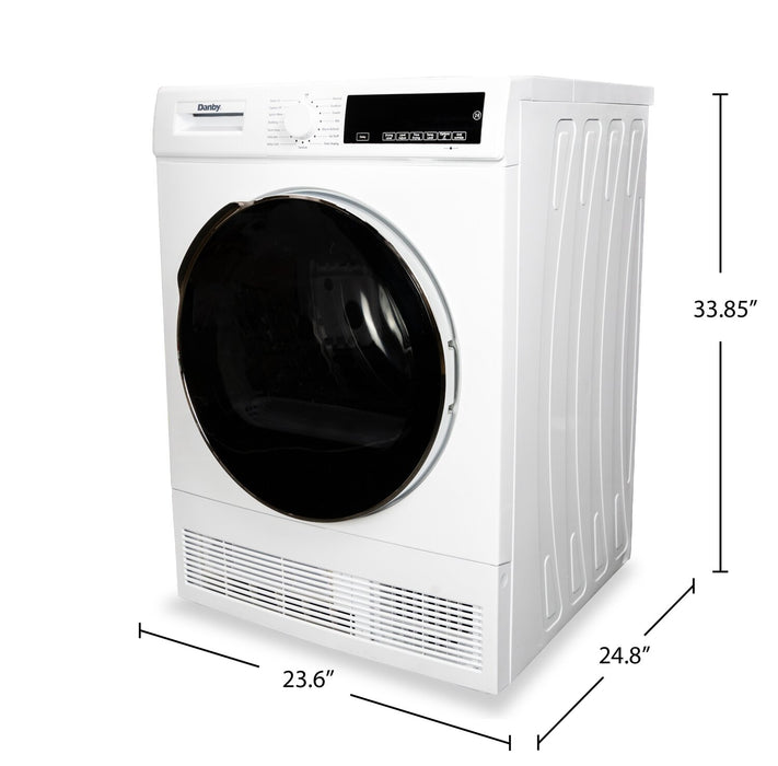 Danby 24\" 4 Cu. Ft. Stackable Compact Condensing Sensor Dryer - White - DDY040D3WDB