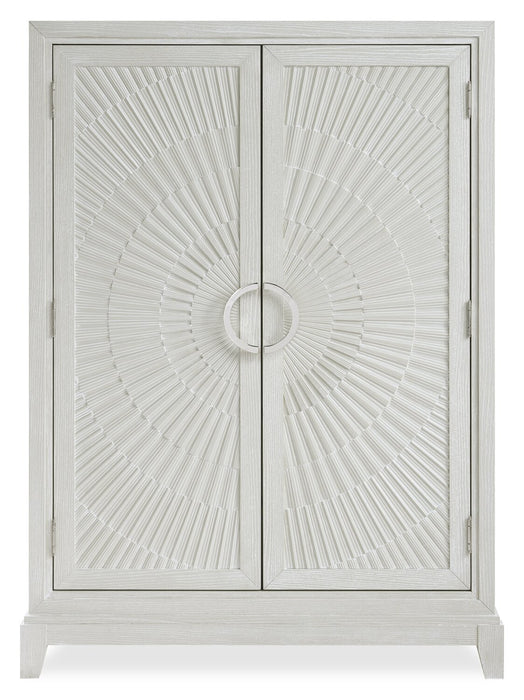 Vida Bedroom 2-Door Armoire Chest with Adjustable Shelves, 45\"W x 64\"H - Sand