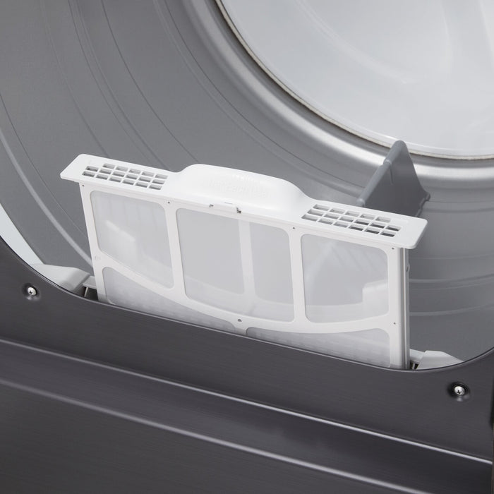 LG 7.3 Cu. Ft. Electric Dryer with AI Sensing and ThinQ® - Platinum Black - DLE8200L