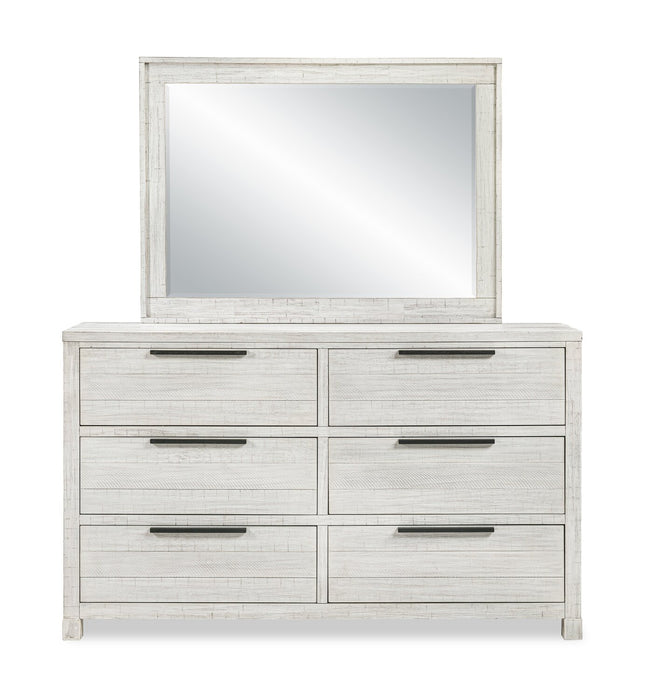 Haven Bedroom Dresser Mirror - White