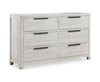 ["Haven Bedroom 6-Drawer Dresser, 65\"W x 39\"H - White"]