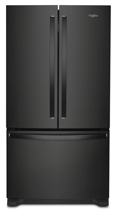 Whirlpool 36\" 20 Cu. Ft. Counter-Depth French-Door Refrigerator - Black - WRFC2036RB