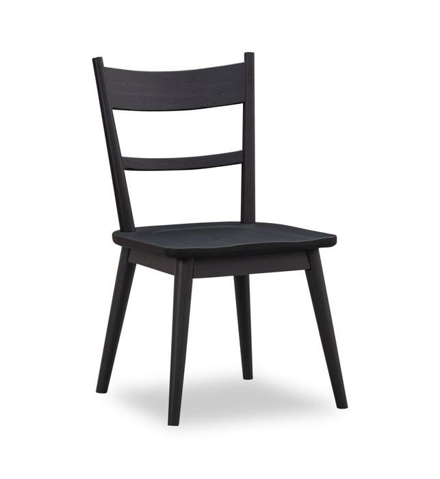 Kort & Co. Sol 5pc Dining Set with Table & 4 Chairs, Pedestal Base, 78\"W - Black & Brown