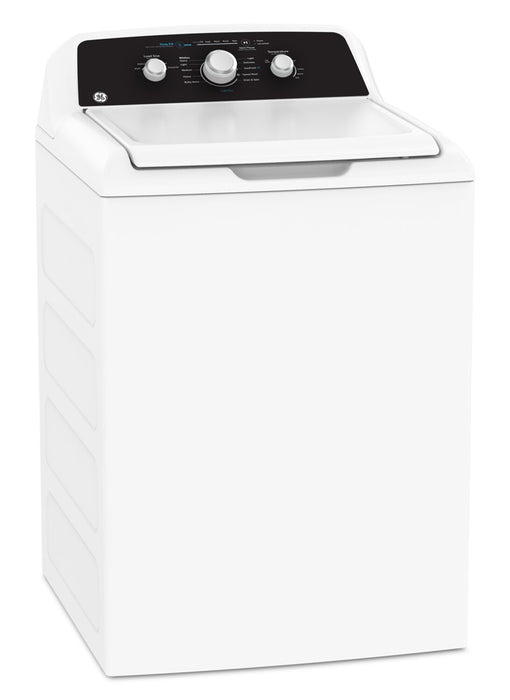 GE 4.4 Cu Ft. Top Load Washer and 6.2 Cu. Ft. Electric Dryer with SaniFresh