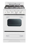 Unique Classic Retro 24\" 18.5 Cu. Ft. Offgrid Range - White - UGP-24CR OF1 W