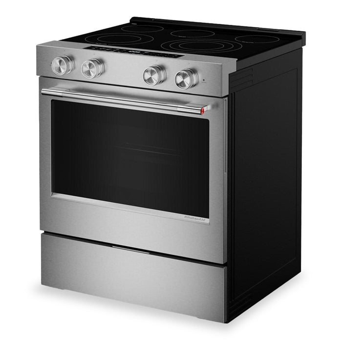KitchenAid 30\" 5.3 Cu. Ft. Electric Range – Fingerprint Resistant Stainless Steel - YKSES530SPS
