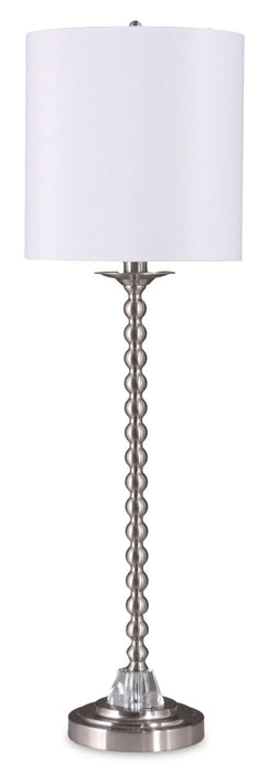 30\" Brushed Nickel 2-Piece Set, with Two Table Lamps