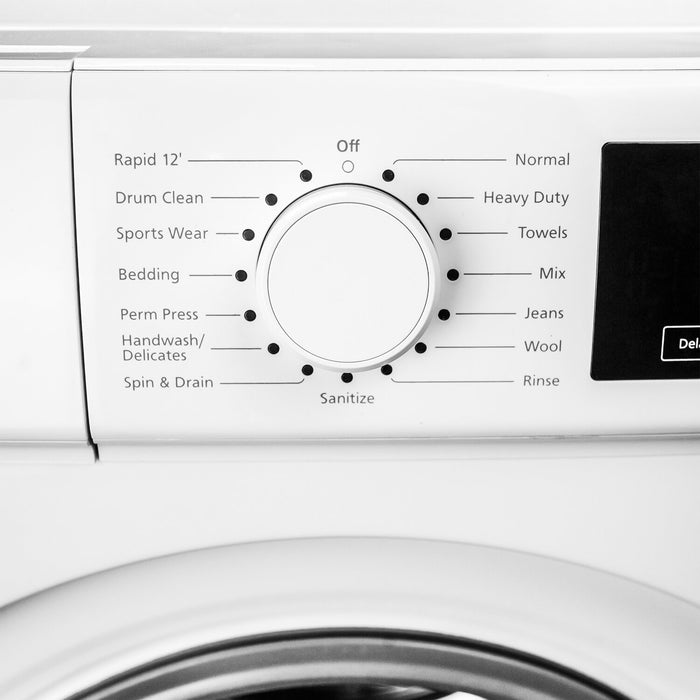 Danby 24\" 2.2 Cu. Ft. Stackable Compact Front-Load Washer with Steam - White - DWM022D3WDB