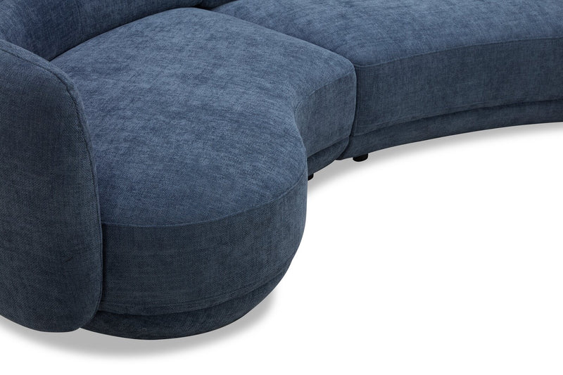 Davvero 3-Piece Sectional - Navy 