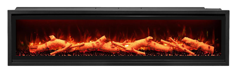 Ceres 65\" Black Diamond Electric Fireplace – Black 