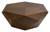Dawson 37” Modern Coffee Table - Light Brown 