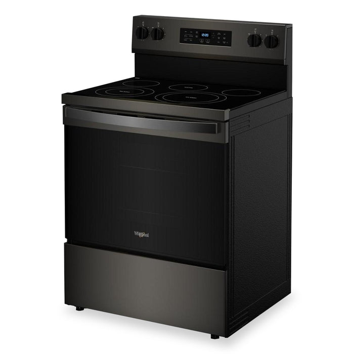 Whirlpool 5.3 Cu. Ft. Electric Range with No Preheat Air Fry - Black Stainless Steel - YWFES5030RV 