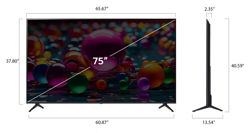 LG 75\" UA7000 4K UHD Smart webOS TV (75UA7000PUB.ACC) – 2025 Model
