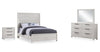 Haven 6pc Bedroom Set with Panel Bed, Dresser, Mirror & Nightstand, White - Queen Size