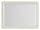 ["Casa Bedroom Dresser Mirror, Wood, Attachable, Wall Hanging - White"]
