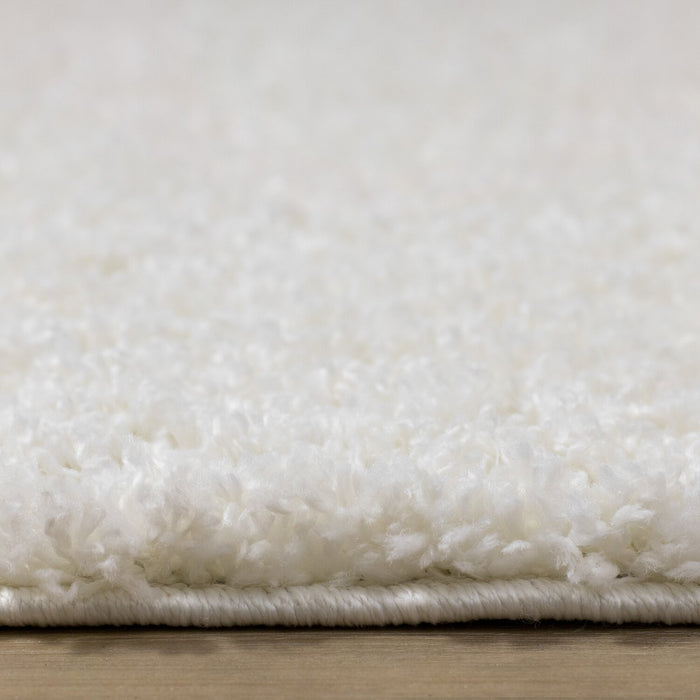 Pascal Cream Shag Area Rug - 5'3\" x 7'7\"