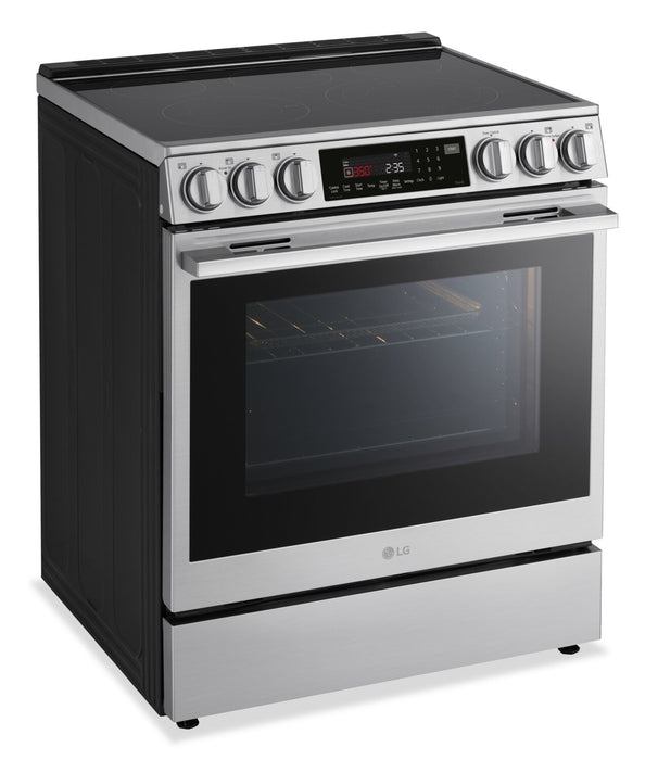 LG 6.3 Cu. Ft. Smart Electric Range with Air Fry – Fingerprint Resistant Stainless Steel - LSEL6337XE