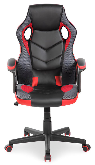 Velocity 24\" Ergonomic Gaming Chair - Black & Red