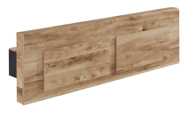 Derekson Storage Bed with 2 Built-In Footboard Drawers, Natural - King Size