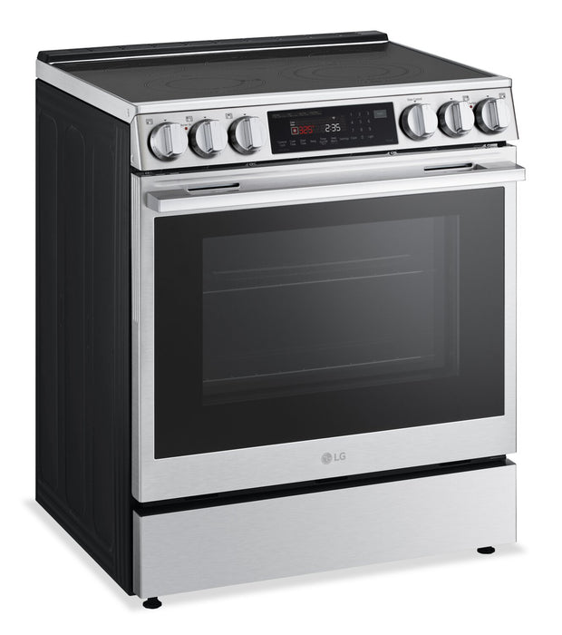 LG 6.3 Cu. Ft. Smart Electric Range with Air Fry – Fingerprint Resistant Stainless Steel - LSEL6335XE 