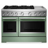KitchenAid 6.3 Cu. Ft. 6 Burner Dual Fuel Range with Griddle – Cardamom - KFDD948SDC