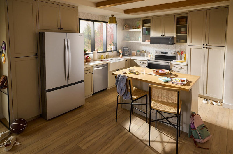 Whirlpool 36\" 30.5 Cu. Ft. French-Door Refrigerator with Interior Water Dispenser - Stainless Steel - WRFF3336SZ