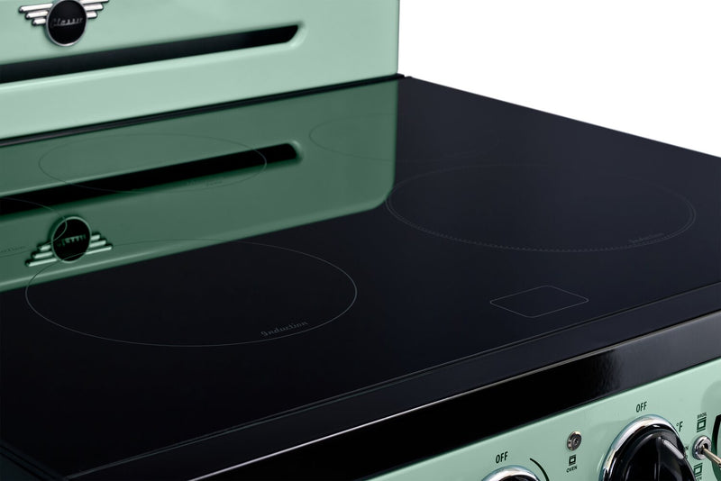 Classic Retro by Unique 30\" 3.9 Cu. Ft. Induction Range - Summer Mint Green - UNQ-30CR IC LG