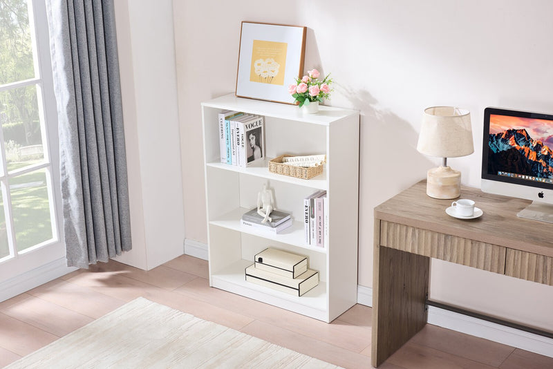William 31.5\" 2-Shelf Bookcase - White 