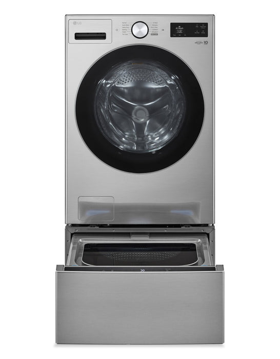 LG 5.8 Cu. Ft. Smart Front-Load High-Efficiency Steam Washer - Graphite Steel - WM5800HVA