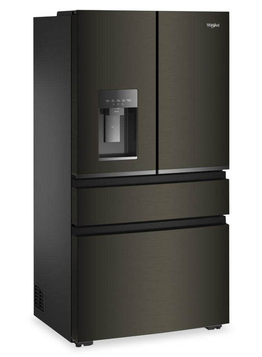 Whirlpool 36\" 22 Cu. Ft. True Counter Depth French Door Refrigerator – Black Stainless Steel - WRMC7036RV
