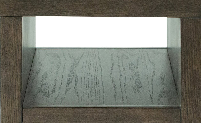 Hatfield 18” Modern Solid Wood Chairside Table - Homestead Brown