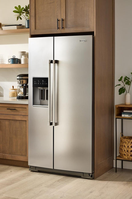 Maytag 36\" 20.8 Cu. Ft. Side-by-Side Refrigerator - Fingerprint-Resistant Stainless - MRSC6636RZ