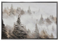 Tree Line Framed Acrylic Painting - 31.5