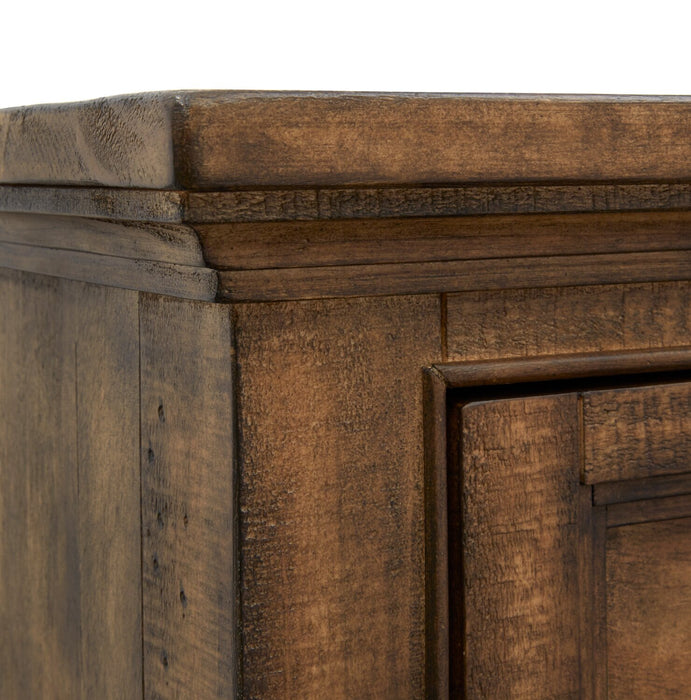 Wesley 70\" Traditional TV Stand with Storage and Cable Management for TVs up to 75\" - Toasted Nutmeg