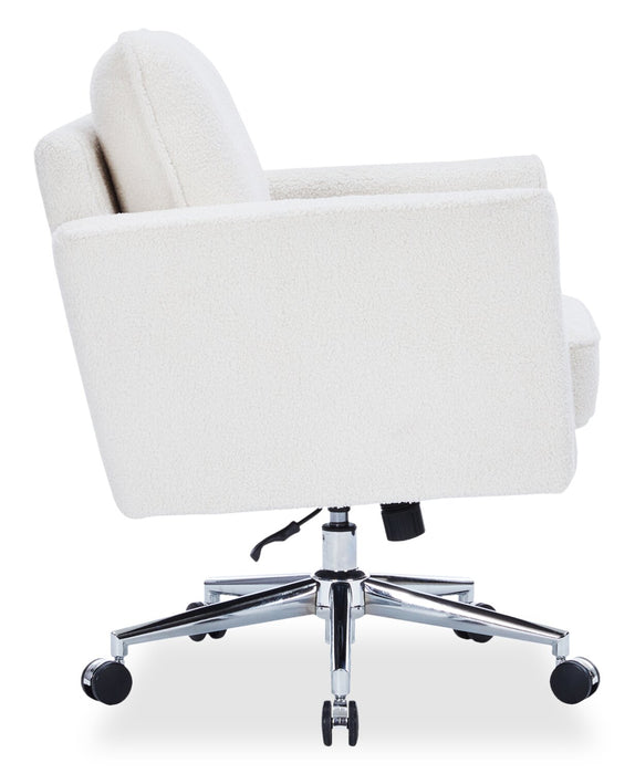 Sealy® Dove 26\" Adjustable Office Chair - Ivory