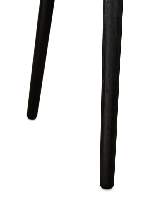 Viola 29.5\" Modern Round Top Coffee Table – Black Ash 